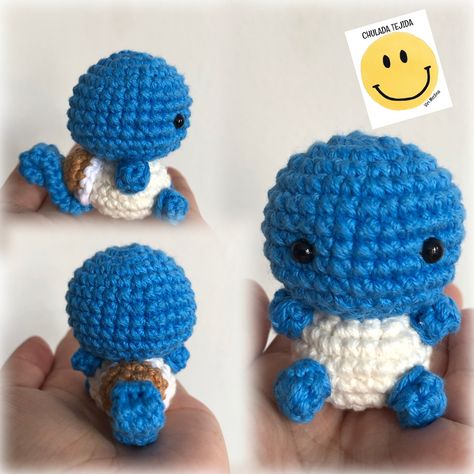 •Squirtle• Pokemon 1/62 #crochet #tejido #amigurumis #ganchillo #emprendimiento Crochet Squirtle, Pokemon, Crochet, Pokémon