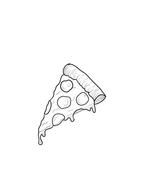 Tiny Pizza Tattoo, Fine Line Sketch Tattoo, Fine Line Pizza Tattoo, Simple Tattoo Line Art, Pizza Flash Tattoo, Simple Practice Tattoos, Pizza Line Art, Small Simple Tattoo Stencil, Pizza Tattoo Minimalist