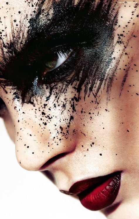 Unseelie Court, Extreme Make-up, Editorial Make-up, Fashion Editorial Makeup, Fantasy Make-up, Derby Girl, Riff Raff, Avant Garde Makeup, Black Eyeshadow