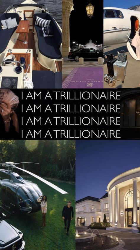 Vision Board Billionaire, Trillionaire Aesthetic, Multi Millionaire Lifestyle, Tech Billionaire Aesthetic, Billionaire Lifestyle Wallpaper, Billionaire Vision Board, Billionaire Affirmations, Woman Billionaire, Trillionaire Lifestyle