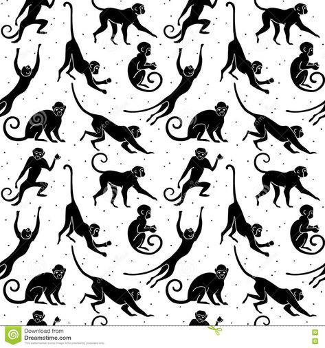 Drawing Monkey, Monkey Silhouette, Monkey Drawing, Traditional Tattoo Old School, Monkey Illustration, Monkey Logo, Hanging Monkey, Monkey Tattoos, Pippi Longstocking