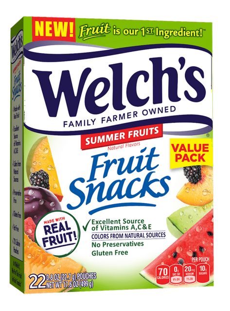 Snacks For School Lunches, Snacks Summer, Welches Fruit Snacks, Freebies By Mail, Cherry Fruit, Fruit Puree, Real Fruit, Summer Snacks, Peach Mango