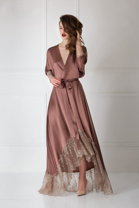 The Glossy Gown by Amoralle A luxury robe fit for a queen... turn it around and its a gown. Pijamas Women, Night Gown Dress, Australian Clothing, Luxury Robes, Hijab Styles, Night Dress For Women, Maxi Gown, Silk Lace, Italian Outfits