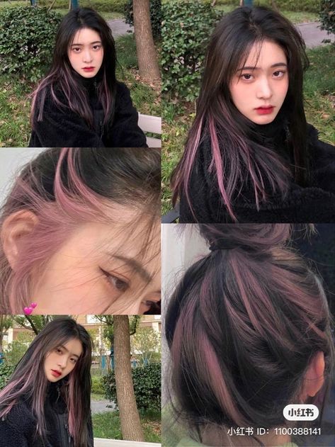 Korean Hair Color, Hair Color Underneath, Hair Style Korea, Hair Inspiration Long, Hair Color Streaks, Hair Streaks, Dyed Hair Inspiration, Pretty Hair Color, Hair Stylies