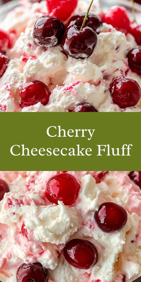 As I stirred the creamy mixture, memories of my family gathered around the table filled my heart. Laughter echoed as I folded in the cherries, a perfect treat for our Sunday picnic. Love and sweetness blended in every bite. Cherries In The Snow Dessert, Cherry Jubilee Dessert, Cherry Cheesecake Fluff, Recipes With Cherries, Cherry Delight Dessert, 3 Ingredient Cheesecake, Cheesecake Fluff, 2 Ingredient Fudge, Sunday Picnic