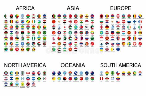 Vector set official national flags of the world. Country round shape flags collection with detailed emblems. stock illustration National Flags Of The World, World Flags With Names, All World Flags, Vocabulary Meaning, All Country Flags, Science Facts Mind Blown, World Country Flags, County Flags, Detailed World Map