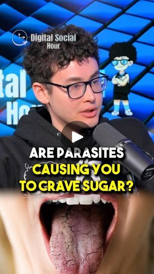 280K views · 34K reactions | Do you have a sweet tooth? It could be parasites!   #parasite #sugar #sweet #podcast #viral | Sean Kelly | Digital Social Hour | seanmikekelly · Kim rogers podcast Sugar Cravings, Kim Rogers, Sweet Tooth, Podcast