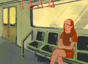 Subway Illustration, Illustration Gif, J Park, Animation Sketches, Subway Train, Motion Graphics, Animated Gif, Website Design, Illustrator