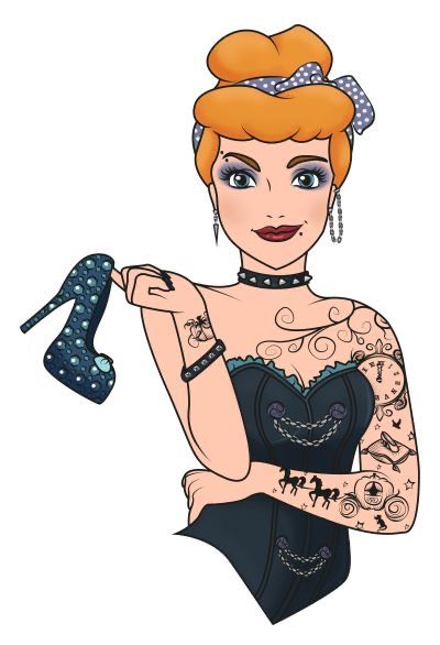 Punk Disney Characters, Princess Vector, Punk Disney Princess, Dark Disney Art, Twisted Disney Princesses, Goth Disney Princesses, Disney Punk, Goth Disney, Disney Sleeve