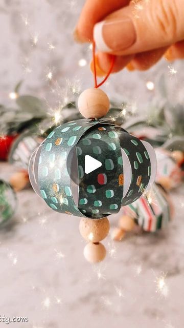 Melanie | Simple Made Pretty on Instagram: "Most popular Reel from 2023 😍 Cardstock bauble ornaments! 

Find the full tutorial at https://simplemadepretty.com/homemade-christmas-ornaments/" Homemade Baubles, Bauble Ornaments, December 30, Christmas Ornaments Homemade, Homemade Christmas, Card Stock, Most Popular, Gift Ideas, Christmas Ornaments