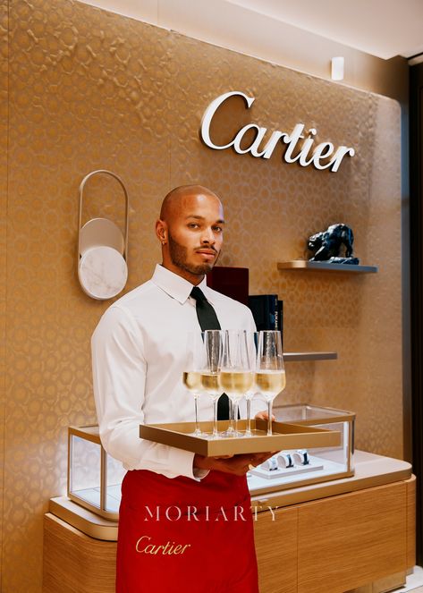 In Store Event, Store Event Ideas, Champagne Event, Cartier Store, Event Agenda, Cartier Event, Parisian Store, Hermes Store, Brand Event