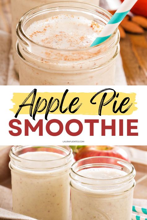 apple pie smoothie Healthy Apple Pie Smoothie, Drink Nonalcoholic, Healthy Apple Pie, Drinks Breakfast, Cheap Snack, Pitcher Drinks, Apple Pie Smoothie, Best Apple Pie, Apples Cinnamon