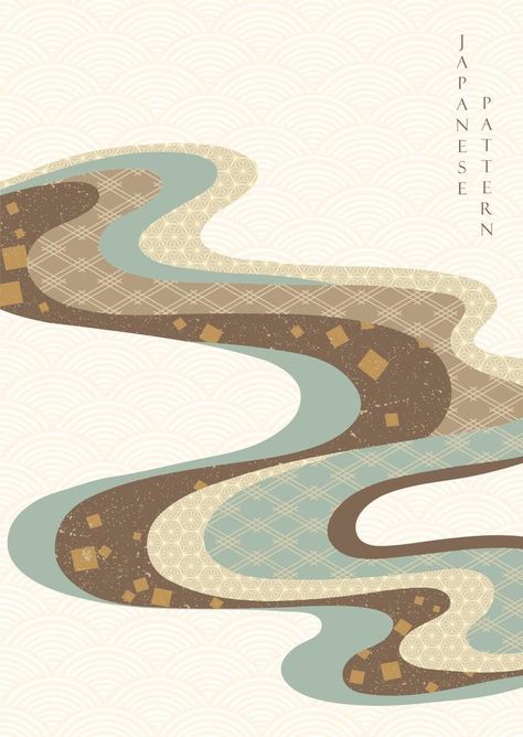 Japanese background with geometric pattern vector. Asian traditional banner design with line pattern in vintage style. Japanese Patterns Traditional, Asian Design Pattern, Monogram Backgrounds, Japanese Background, Japanese Designs, Geometric Pattern Wallpaper, Abstract Geometric Art, Asian Design, Minimalist Pattern