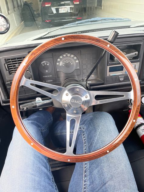 Wood Steering Wheel, Wooden Steering Wheel, Hand On Steering Wheel, Wooden Car, Truck Ideas, Old Fords, Steering Wheels, Circle Of Life, 2024 Vision