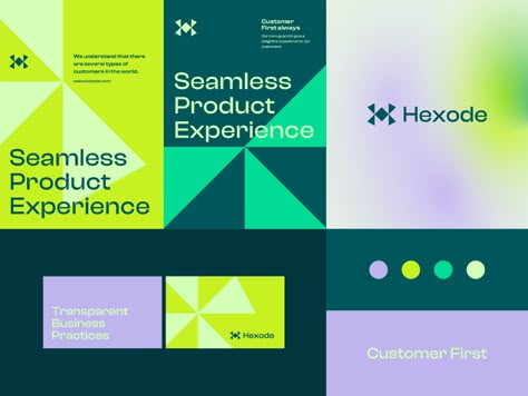 Hexode - Visual identity system by Ahmed creatives on Dribbble Bank Branding, Visual Identity System, Identity System, Finance Logo, Tech Branding, Visual Identity Design, Event Branding, Corporate Branding, Design System