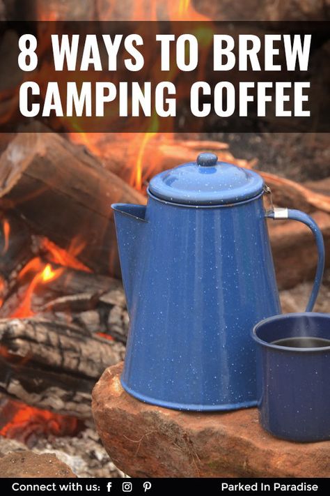 Camping Coffee Maker, Portable Espresso Maker, Campfire Coffee, Ways To Make Coffee, Cowboy Coffee, Camping Breakfast, Coffee Hacks, Make Coffee, Percolator Coffee