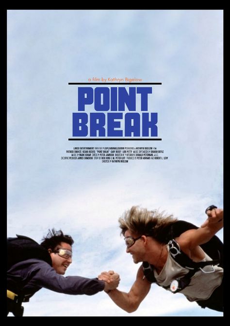 Point Break Poster, Point Break 1991, Point Break, Dorm Posters, Alternative Movie Posters, Film Posters, Poster Wall, Poster Design, That Look