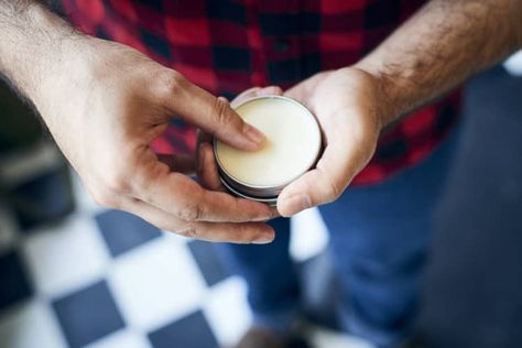 Men's Grooming products - should we be worried what's in them? Read more at The  MAELSTROM Small Business Ideas Diy, Wax Recipe, Profitable Small Business Ideas, Essential Oil For Men, Moustache Wax, Beard Wax, Mustache Wax, Beard Butter, Oils For Men