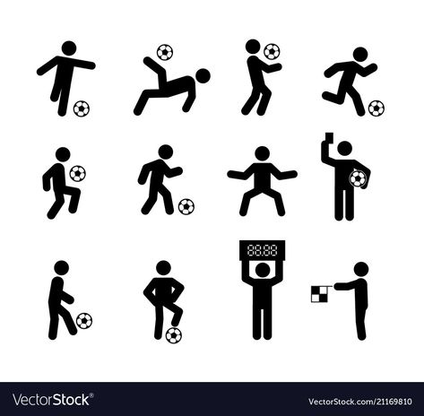 Stick Character, Poster Bola, Football Icon, Action Pose, Stick Figure, Photoshop Photography, Soccer Player, Indian Gods, Action Poses