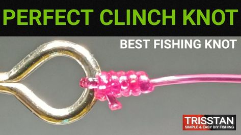 How To Tie The "PERFECT CLINCH KNOT" Fishing 🎣" EXTREMELY SIMPLE,EASY,FAST & SUPERB STRONG 💪 Fishing Knot [ PERFECT & IMPROVED CLINCH KNOT TUTORIAL ] ✅How to tie fishing Hook & Swivels ✅The Improved Clinch Knot. Regarded as one of the important knots to know, it is primarily used by anglers in securing lures, hooks, and swivels to their fishing line. ✅This particular knot is strong, firm and reliable for every fisherman for it can withstand a battle with big fishes. Fishing Tie Knots, How To Tie A Fishing Hook Knots, How To Tie A Fishing Knot, Tie Fishing Line Knot, How To Tie Fishing Line, How To Tie A Fishing Hook, Jewelers Studio, Tie Fishing Hook, Tying Fishing Line