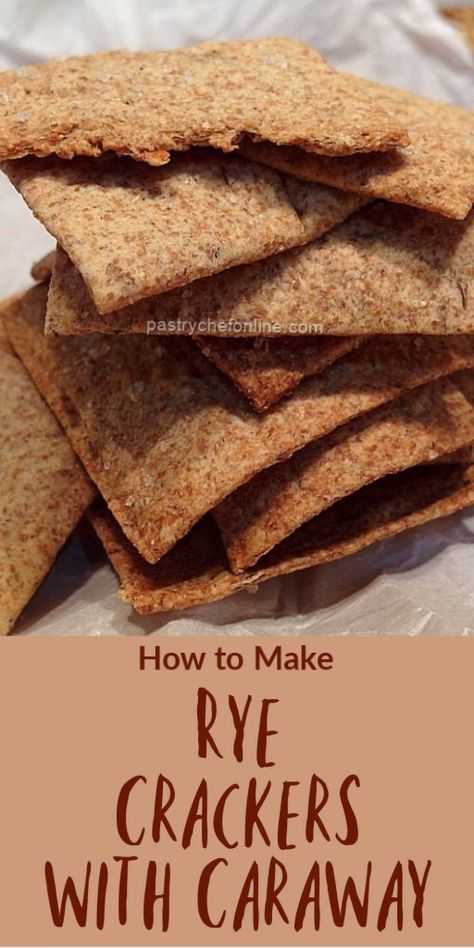 Sourdough Rye Crackers, Easy Homemade Crackers, Herb Crackers, Crackers Homemade, Savory Cookies, Rye Crackers, Homemade Crackers Recipe, Oat Crackers, Make Your Own Crackers