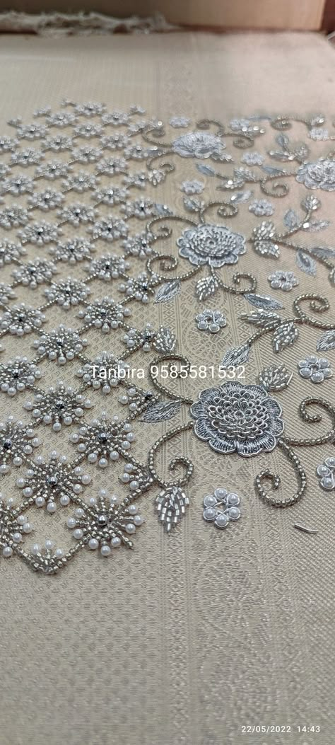 Square Aari Work Blouse, Self Maggam Work Designs, Grey Colour Aari Work Blouse, Blouse Khakha Design, Crystal Stone Aari Work Blouse, Hand Work Embroidery Kurti Neck Design, Zardosi Embroidery Blouse Weddings, Beads Blouse Work, Latest Handwork Embroidery Designs