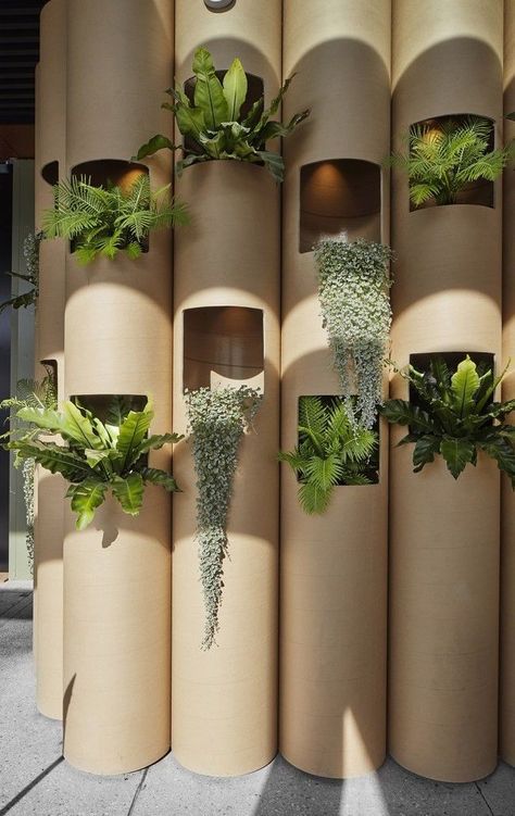 Sustainable Trade Show Booth, Cafe Interior Design, Organic Modern Decor, Booth Design, Diy Patio, Organic Modern, Vertical Garden, Design Layout, Retail Design