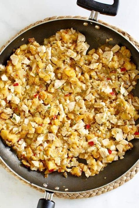 Turkey Hash Recipe, Turkey Hash, Turkey Breast Crockpot, Turkey Chops, Plate Recipes, Sausage Hash, Holiday Leftovers, Thanksgiving Leftover Recipes, Southern Plate