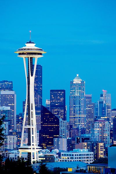 Space Needle Seattle, Large Framed Prints, Canvas Photo Prints, Framing Photography, Travel Illustration, Interior Design Art, City Photography, Art Color, Seattle Washington