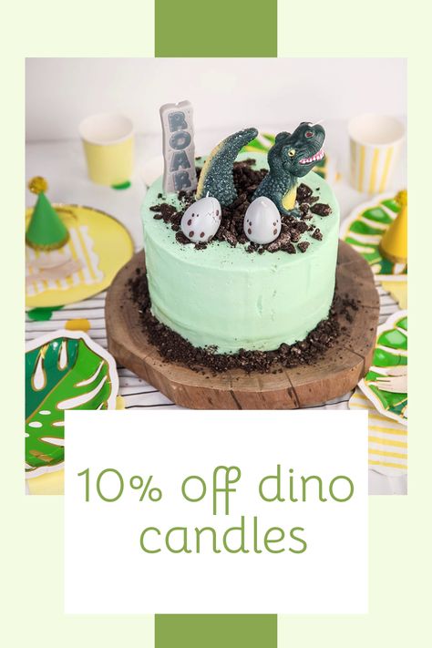 Looking for a unique, fun, and memorable way to celebrate your child's next birthday? Look no further! Our dinosaur candle cake topper sets will transform your birthday cake into a prehistoric masterpiece! 🦕🧣🦖🎂 Don't miss out on making your little one's day a dino-mite one - shop now! Dinosaur Candle, Dinosaur Cake Topper, Birthday Look, Dinosaur Cake Toppers, Dinosaur Birthday Cakes, Cake Candles, Pool Party Decorations, Dinosaur Cake, Dinosaur Birthday Party