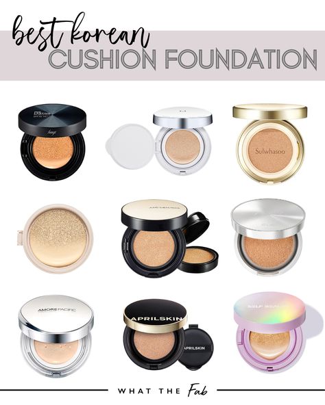 Best Cushion Foundation Korean, Korean Foundation Makeup, Best Korean Makeup Products, Flawless Skin Products, Best Glowy Foundation, Korean Colours, Best Korean Foundation, Missha Cushion, Cushion Foundation Korean