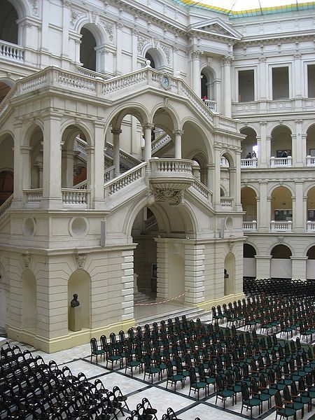 University Interior Design, Interior Design Engineering, Warsaw University, Ice Palace, Retail Store Interior Design, Retail Store Interior, Neoclassical Architecture, University Life, Warsaw Poland