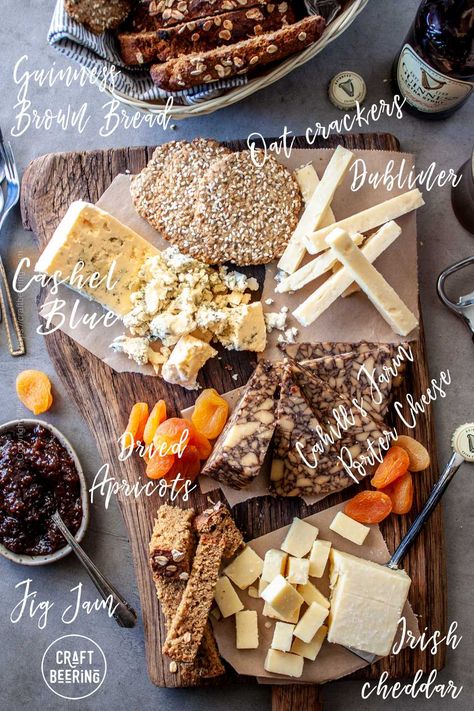 Irish Cheese Board - How to Assemble the Perfect One Irish Cheese, Dubliner Cheese, St Patricks Food, Pub Cheese, Irish Dinner, Beer Cheese Fondue, Irish Cheddar, Beer Snacks, Perfect Cheese Board