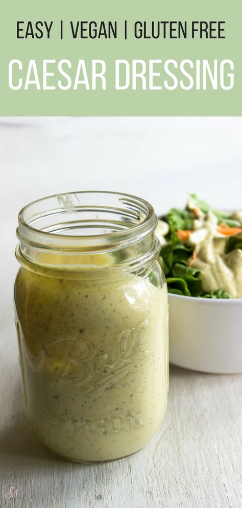 Vegan Ceasar Dressing, Vegan Ceasar Salad, Vegan Caesar Salad Dressing, Ceasar Dressing, Anchovy Paste, Caesar Salad Dressing Recipe, Vegan Caesar Dressing, Caesar Dressing Recipe, Vegan Caesar Salad