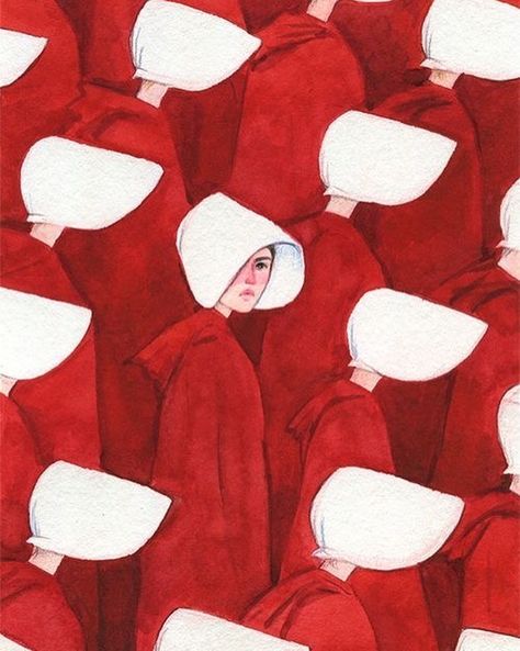 Handmaidens Tale, The Handmaid's Tale Book, A Handmaids Tale, Handmade Tale, Handmaids Tale, The Handmaid's Tale, Handmaid's Tale, Feminist Art, Ap Art