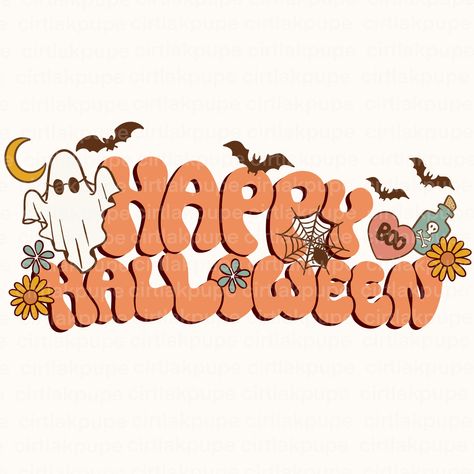 Aesthetic Happy Halloween, Boho Halloween Aesthetic, Groovy Boho Background, Happy Halloween Vintage, Cute Halloween Drawings Pumpkin, Happy Halloween Pumpkin, Halloween Cute Pictures, Happy Halloween Wallpaper Cute, Halloween Boho Wallpaper