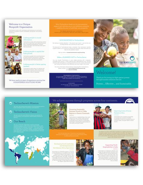 Ngo Brochure Design Layout, Nonprofit Newsletter Design, Nonprofit Brochure Design, Nonprofit Brochure, Brochure Design Samples, Church Brochures, Nonprofit Design, Charity Branding, Medical Brochure