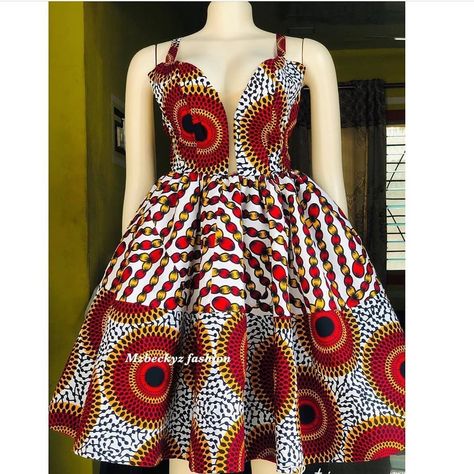 Simple Chitenge Dress, Simple Kaba Styles, African Print Short Dresses, African Fabric Dress, Ankara Designs, African Print Dress Ankara, Best African Dresses, Short African Dresses