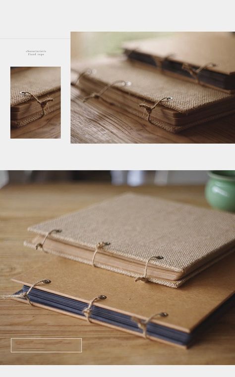 Making Albums Ideas, Handmade Albums Ideas, Handmade Photo Albums Diy, Photo Album Cover Ideas, Diy Photo Album Ideas, Handmade Photo Book, Minimalist Scrapbook, Diy Book Cover, Diy Album Photo