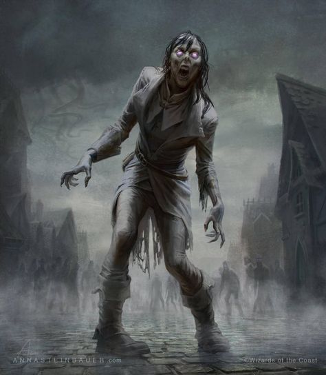 MtG Zombie Token by depingo Zombies Apocalypse Art, Zombie Monster, Apocalypse Art, Zombie Art, Zombie Halloween, Post Apocalypse, Fantasy Warrior, Arte Fantasy, Zombie Apocalypse