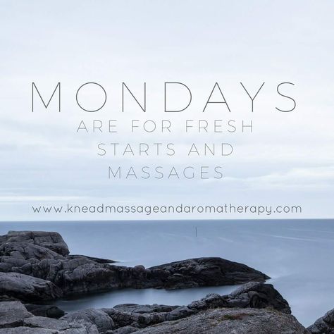 Monday Massage, Monday Feels, Hot Stones, E Day, A Massage, A Fresh Start, Fresh Start, Massage Therapy, Positive Attitude