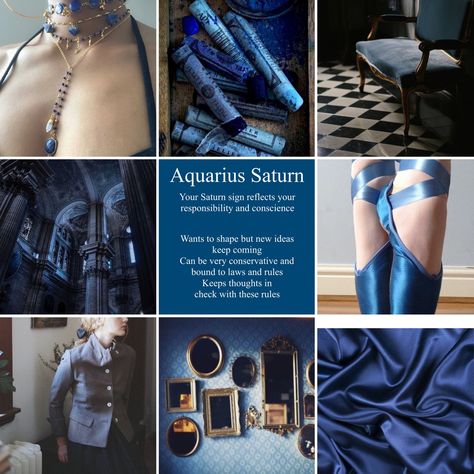 Aquarius Saturn dark royal azure blue ballet responsibility conscience duty architecture satin art mirrors ideas Aquarius Saturn Aesthetic, Astrology Branding, Aquarius Saturn, Saturn Astrology, Astro Chart, Mirrors Ideas, Saturn In Aquarius, Saturn Sign, Aquarius Aesthetic