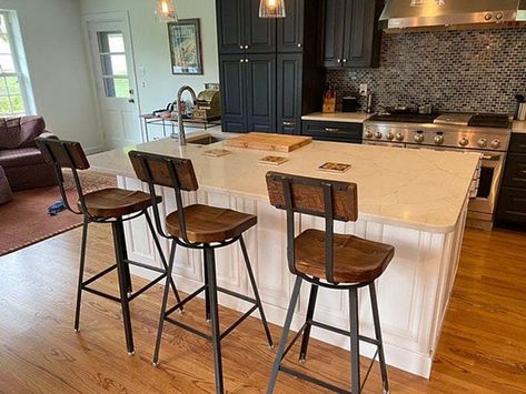 Wood Mosaic Tile, Honed Marble Tiles, Sandstone Tiles, Tractor Seats, Industrial Stool, Industrial Bar Stools, Bar Stools With Backs, Industrial Bar, Curved Wood