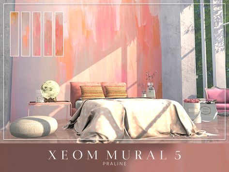 Sims 4 Walls, Mod Wall, Sims 4 Beds, Sims Packs, Sims 4 House Plans, Free Sims 4, Casas The Sims 4, 4 Wallpaper, Sims 4 Mm