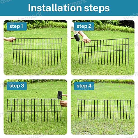 Fence Dog Barrier, Animal Barrier Fence, Dog Barrier Outdoor, Black Metal Fence, Plant Fence, Stop Dogs From Digging, Rabbit Fence, Diy Dog Gate, Digging Dogs