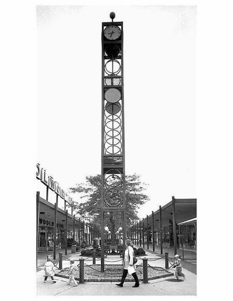 Clock tower at Perring Plaza, Baltimore, MD Baltimore County, Baltimore City, Baltimore Maryland, Baltimore Md, Clock Tower, 2 Photos, Vintage Photographs, Shopping Center, Old Pictures