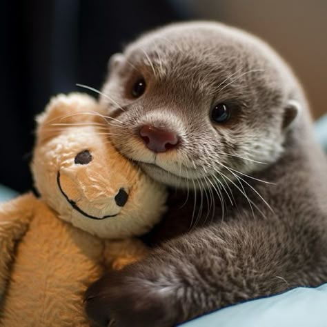 Tiny Cute Animals, Otters Cute, Tiktok Account, Cute Small Animals, Cute Animals Puppies, Super Cute Animals, Pretty Animals, Cute Animals Images, Silly Animals