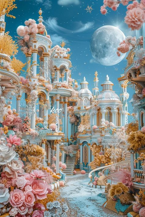 Fairy Palace, Fantasy Land, Palace, Models, Art