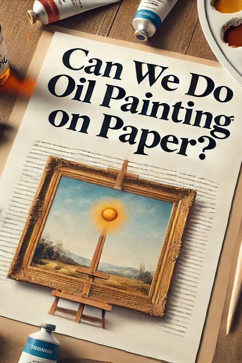 A realistic oil painting on paper next to tubes of oil paint, providing guidance on whether oil painting can be done on paper. Painting Over Wallpaper, Paintings On Paper, Oil Painting On Paper, Painting Paper, Paint Cards, Painting On Paper, Paper Paper, Painted Paper, Painting Tips