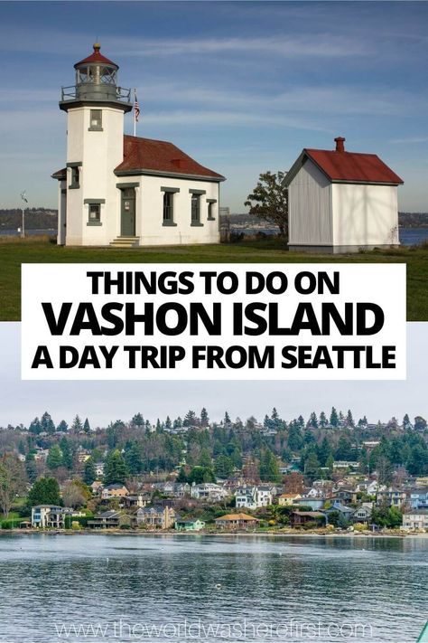 Looking for an escape from Seattle? Look no further than idyllic Vashon Island! This beautiful island in the Puget Sound is the perfect place to get away from it all. Vashon Island Wa, Day Trips From Seattle, Washington Road Trip, Seattle Vacation, Washington State Travel, Vashon Island, Bucket List Family, Washington Travel, Bellingham Washington